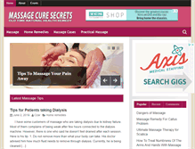 Tablet Screenshot of massagecures.com